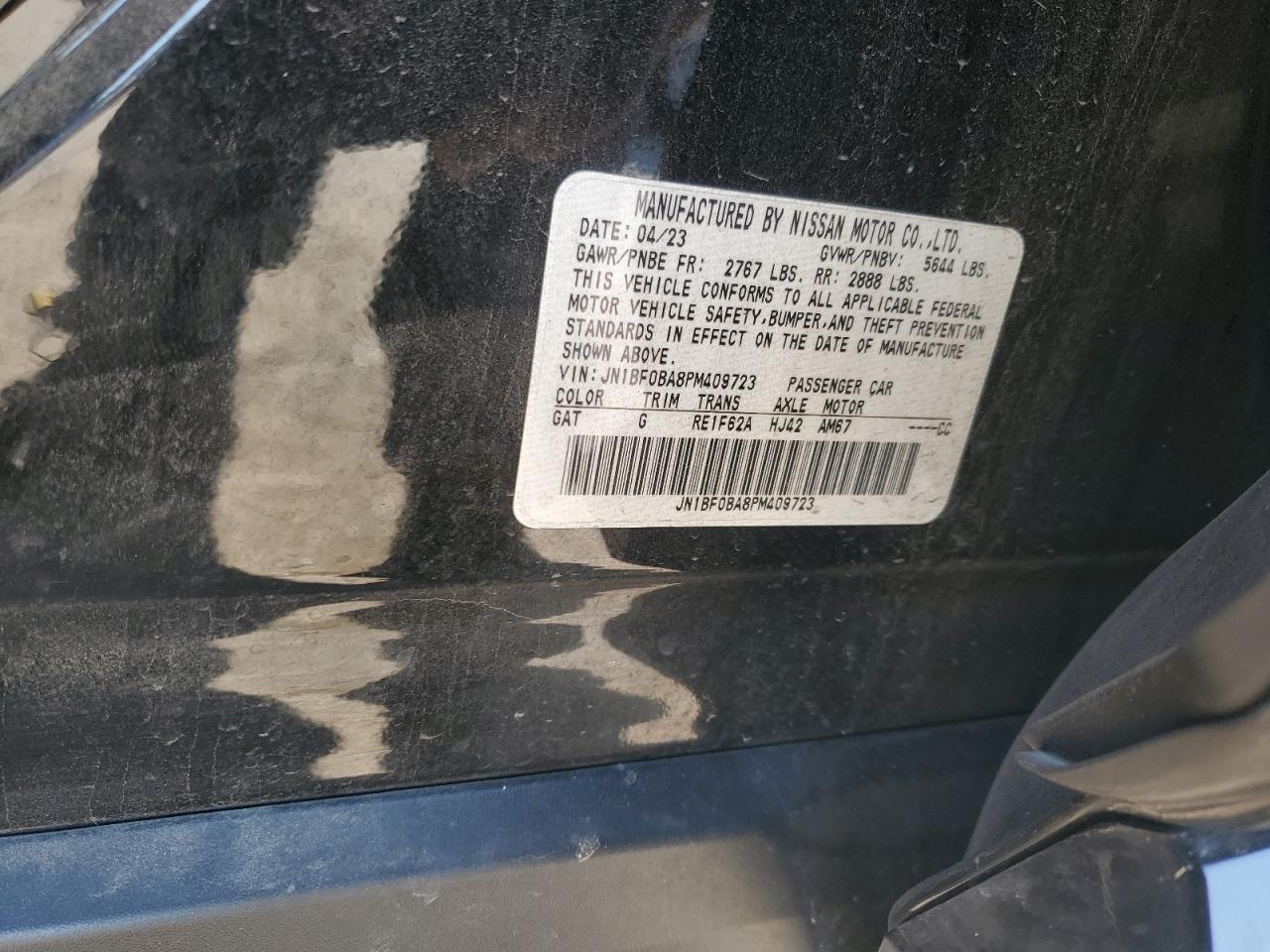 2023 Nissan Ariya Evolve+ VIN: JN1BF0BA8PM409723 Lot: 81813875