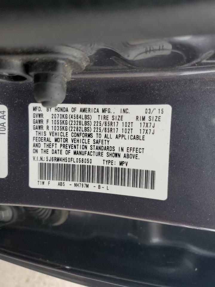 2015 Honda Cr-V Ex VIN: 5J6RM4H50FL058050 Lot: 90269945