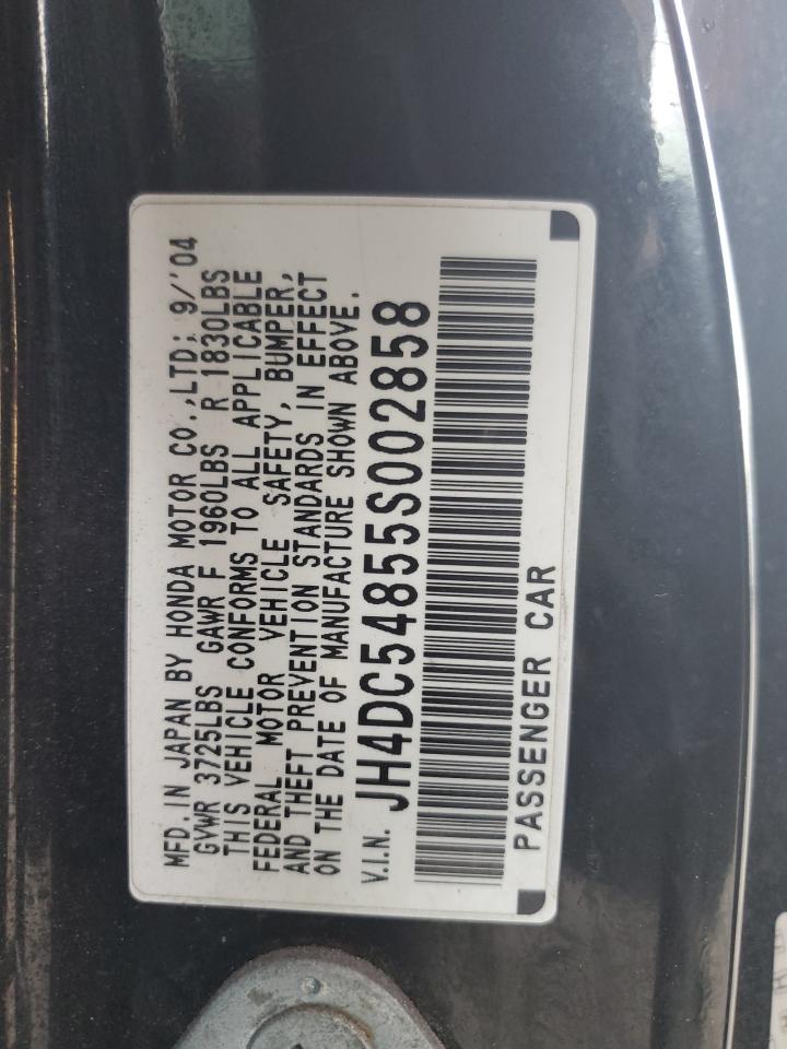 2005 Honda Accura VIN: JH4DC54855S002858 Lot: 82461445