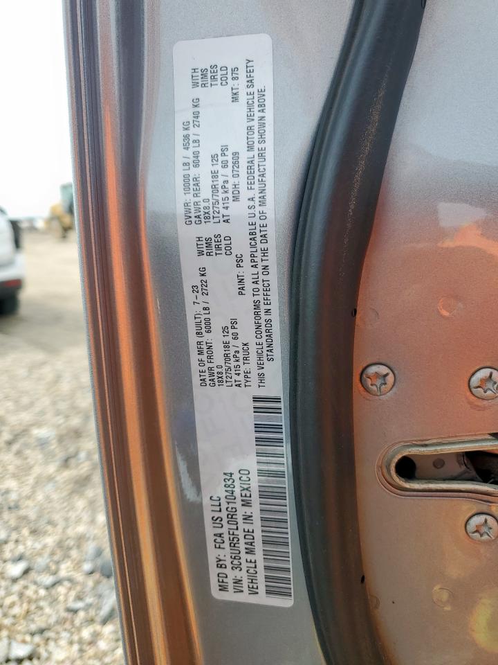 2024 Ram 2500 Laramie VIN: 3C6UR5FL0RG104834 Lot: 90879985