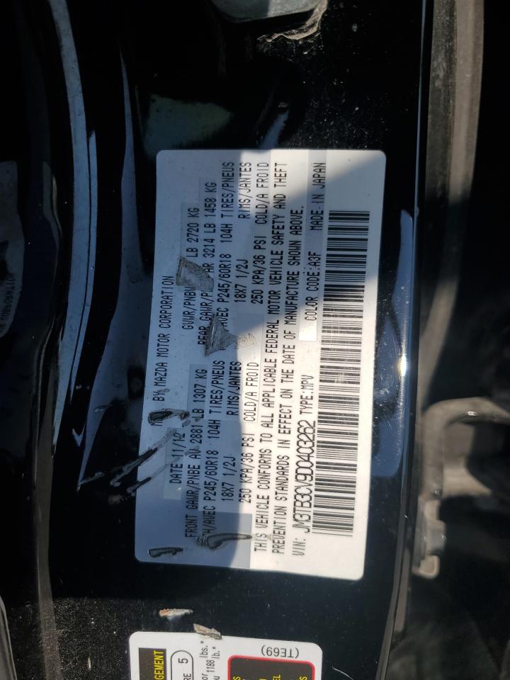 2013 Mazda Cx-9 Touring VIN: JM3TB3CV9D0403262 Lot: 86898245