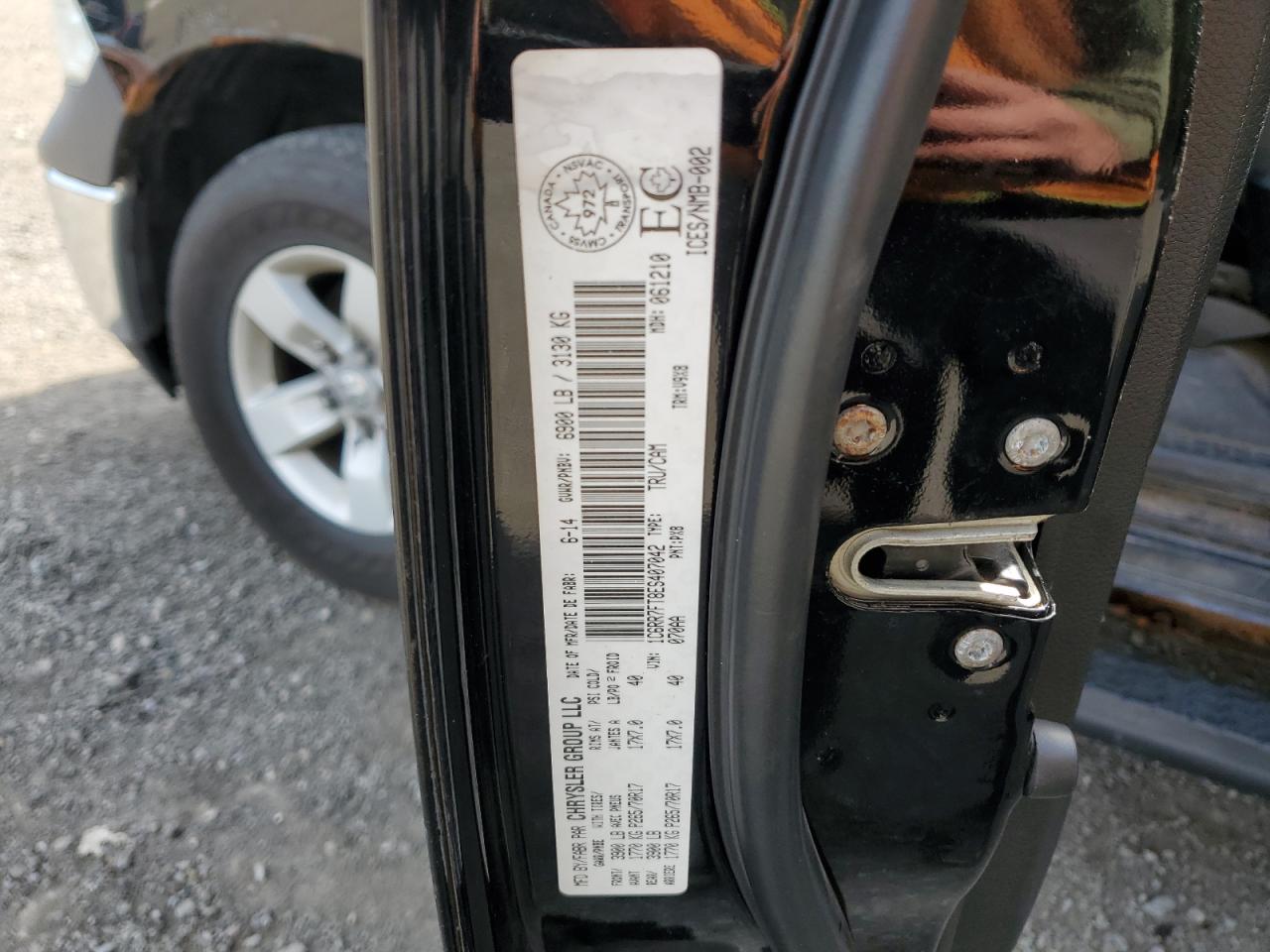 2014 Ram 1500 St VIN: 1C6RR7FT8ES407042 Lot: 84746975