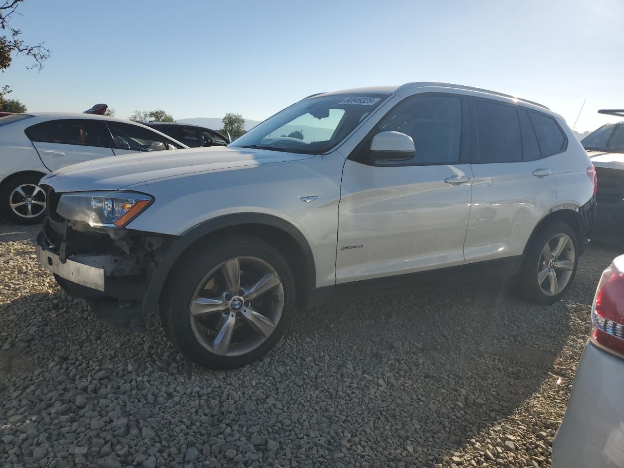 2017 BMW X3 WHITE VIN: 5UXWZ7C33H0V88713