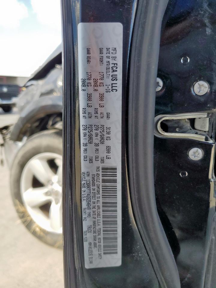 2016 Ram 1500 Slt VIN: 1C6RR7TT4GS254649 Lot: 85101255