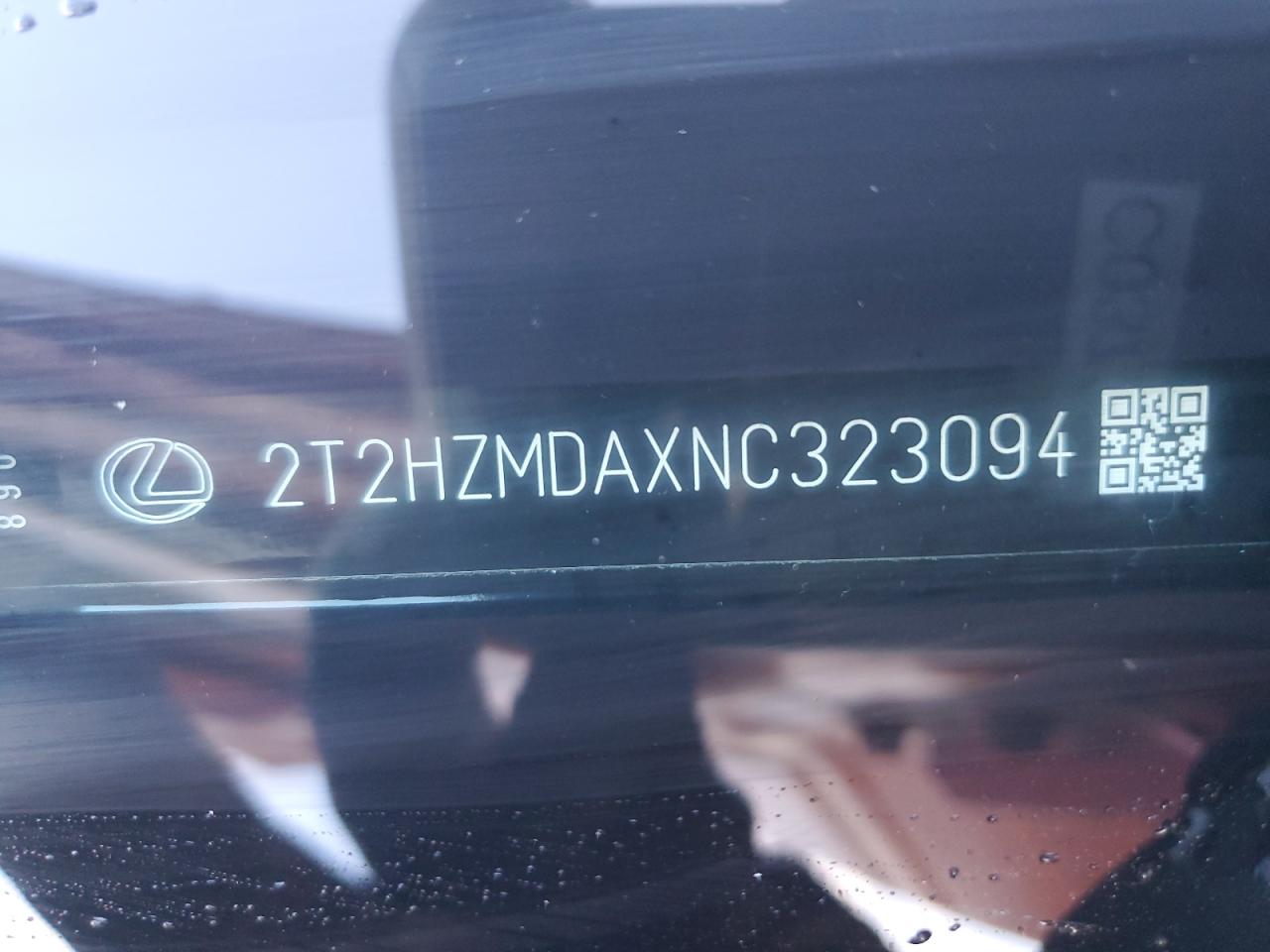 2022 Lexus Rx 350 VIN: 2T2HZMDAXNC323094 Lot: 87086375