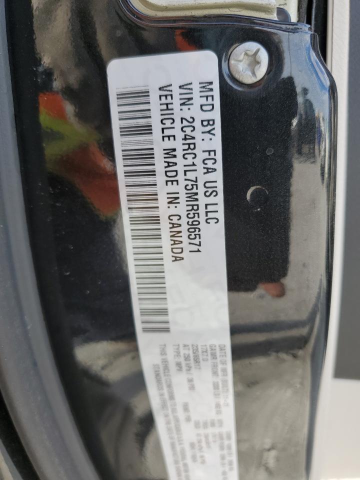 2021 Chrysler Pacifica Hybrid Touring L VIN: 2C4RC1L75MR596571 Lot: 85548285