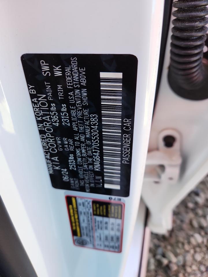 2025 Kia K5 Gt Line VIN: KNAG64J70S5304383 Lot: 91087105