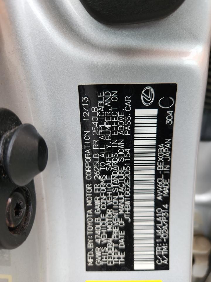 2014 Lexus Es 300H VIN: JTHBW1GG2E2051154 Lot: 85855955