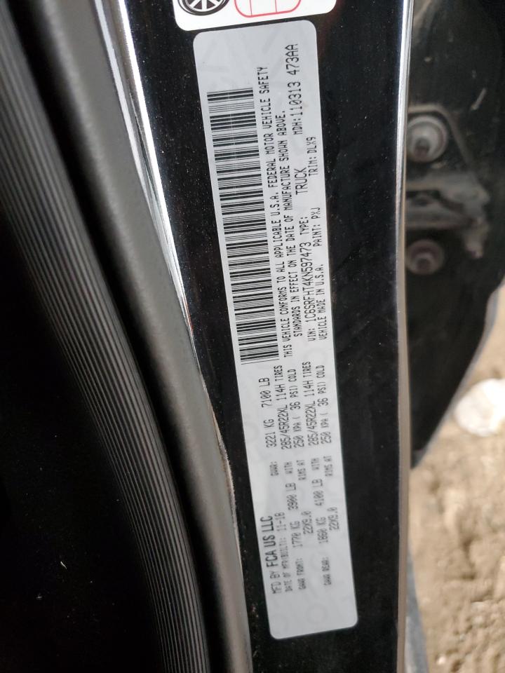 2019 Ram 1500 Limited VIN: 1C6SRFHT4KN597473 Lot: 85197255