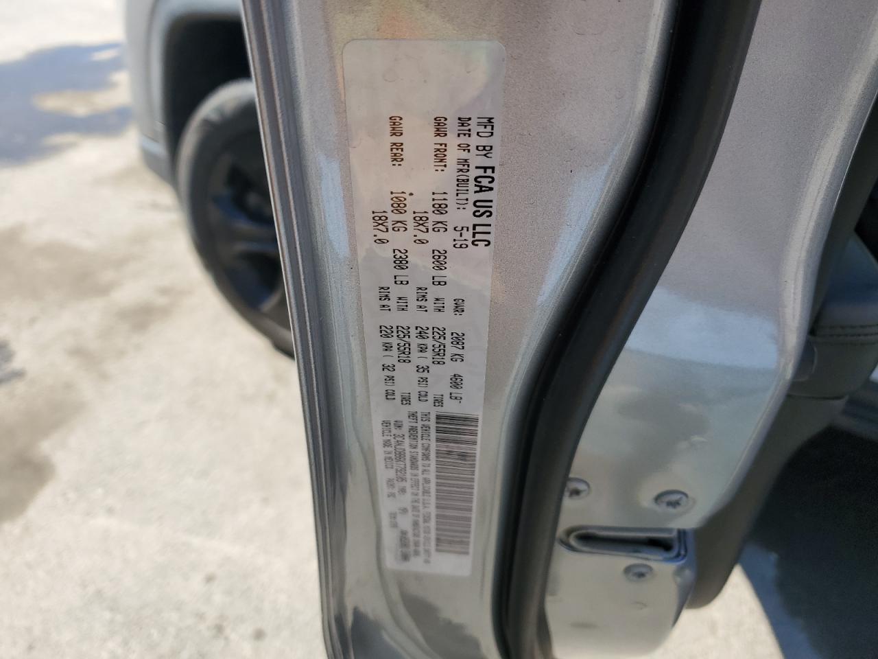 2019 Jeep Compass Latitude VIN: 3C4NJDBB6KT792105 Lot: 86551115