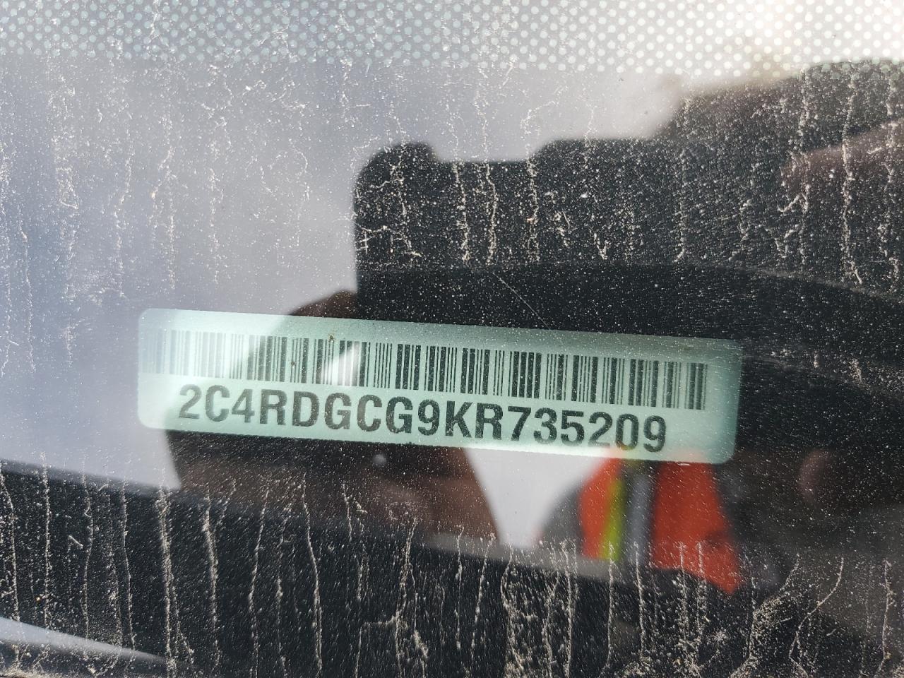 2019 Dodge Grand Caravan Sxt VIN: 2C4RDGCG9KR735209 Lot: 81962305