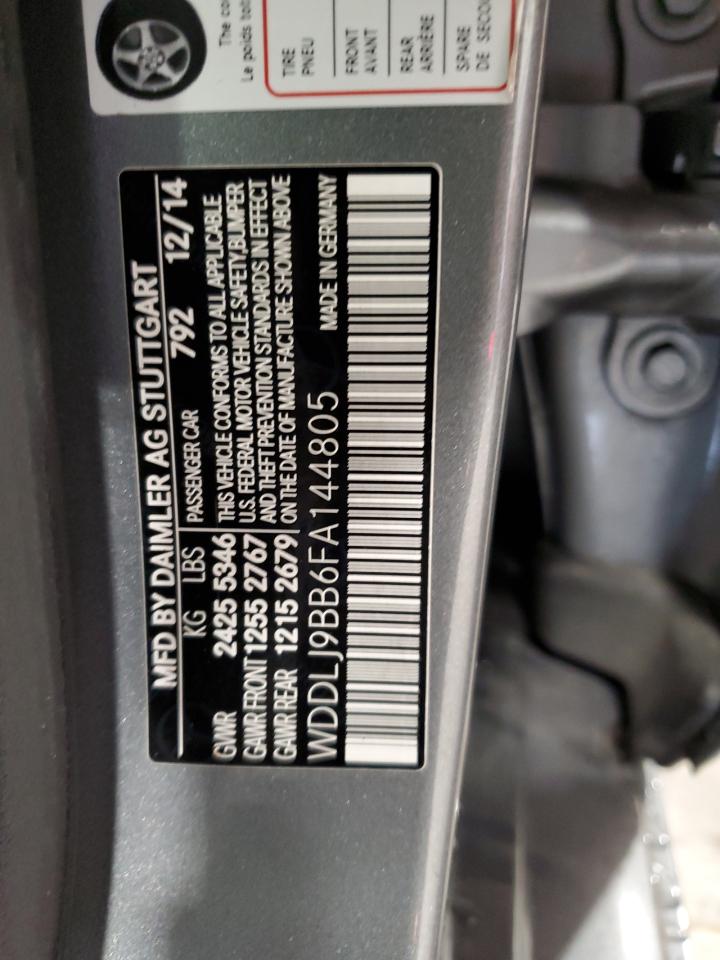 2015 Mercedes-Benz Cls 550 4Matic VIN: WDDLJ9BB6FA144805 Lot: 86225605