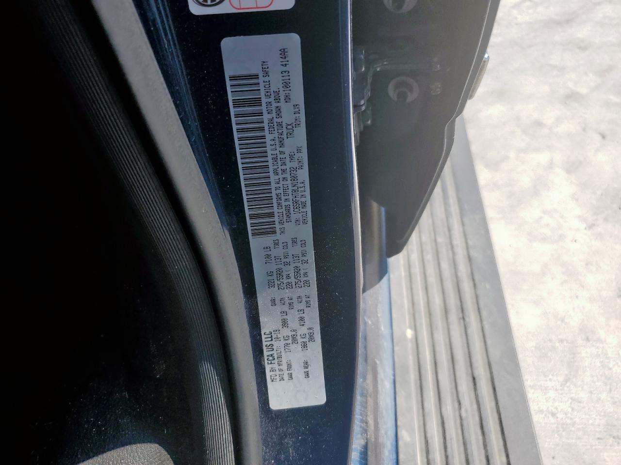 2020 Ram 1500 Limited VIN: 1C6SRFHT8LN180732 Lot: 84702575