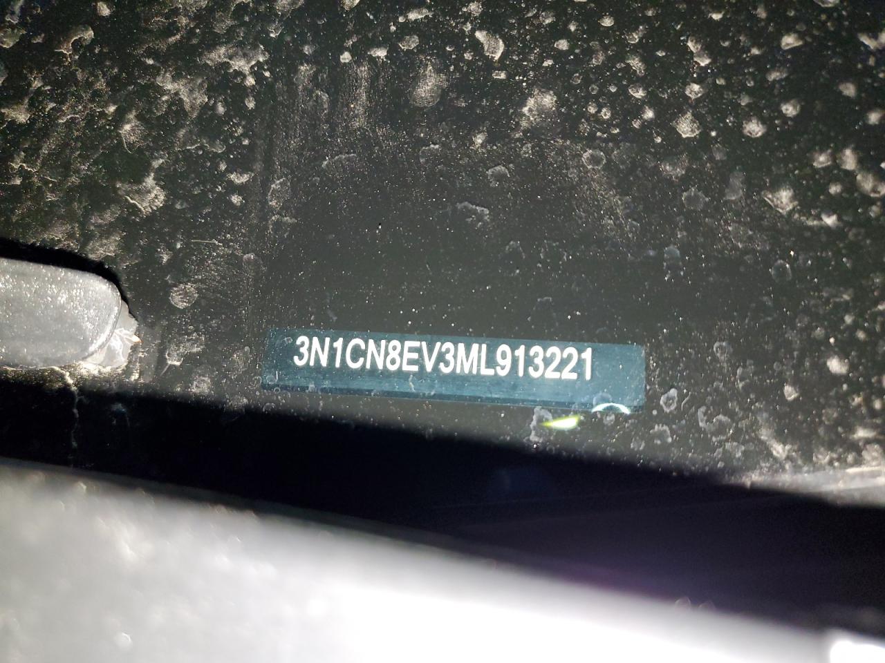 2021 Nissan Versa Sv VIN: 913221 Lot: 86421595