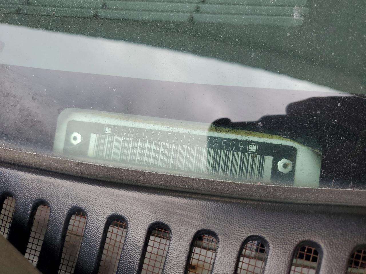 2004 Chevrolet Avalanche C1500 VIN: 3GNEC12T34G172509 Lot: 87468375