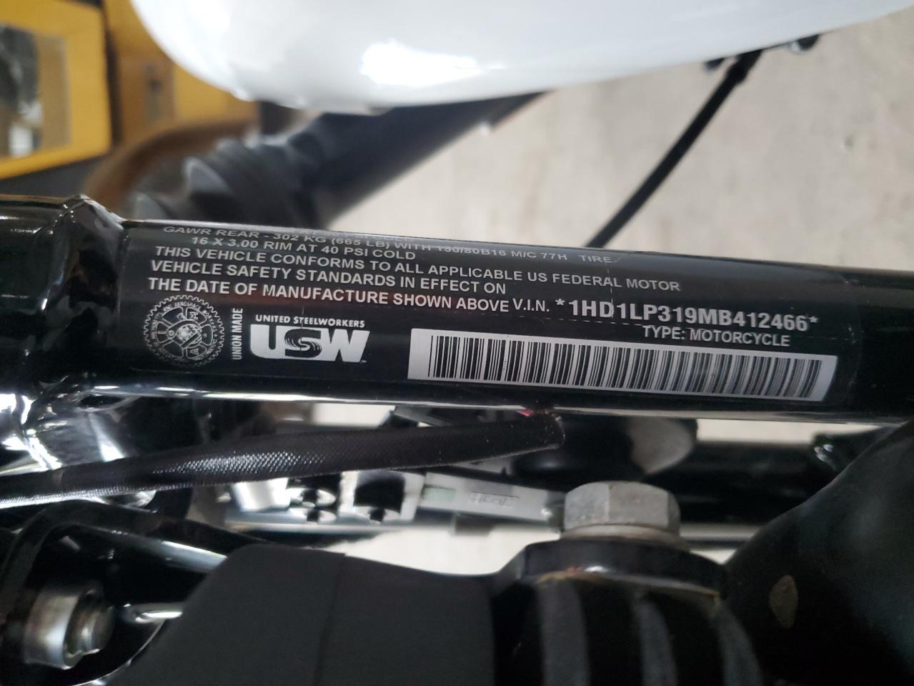 2021 Harley-Davidson Xl1200 Ns VIN: 1HD1LP319MB412466 Lot: 82683025