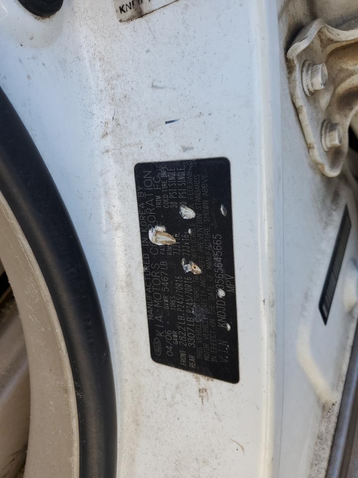 2006 Kia Sorento Ex VIN: KNDJD733565645665 Lot: 91018715