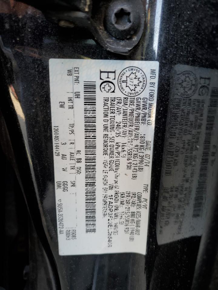 2014 Ford Focus Se VIN: 1FADP3F29EL365408 Lot: 85558115