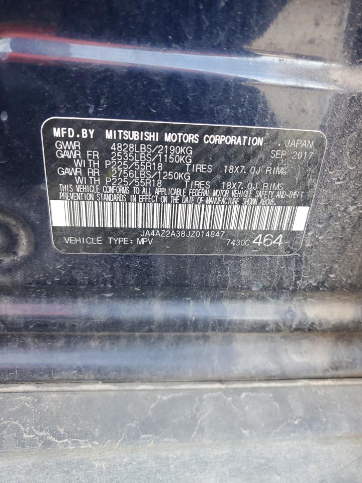 2018 Mitsubishi Outlander Es VIN: JA4AZ2A38JZ014847 Lot: 85383205