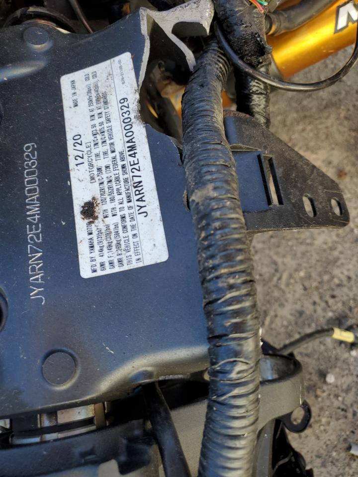 2021 Yamaha Mt09 D VIN: JYARN72E4MA000329 Lot: 90295825