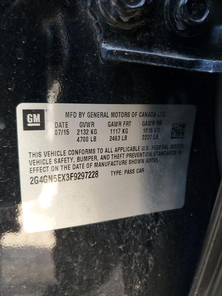 2015 Buick Regal Premium VIN: 2G4GN5EX3F9297228 Lot: 85762905