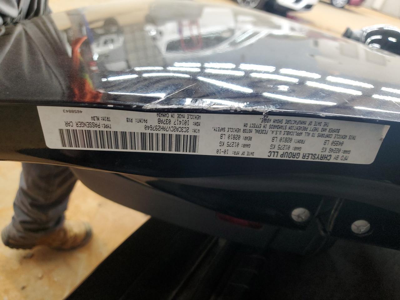 2010 Chrysler 300 S VIN: 2C3CA2CV7AH297640 Lot: 85286025