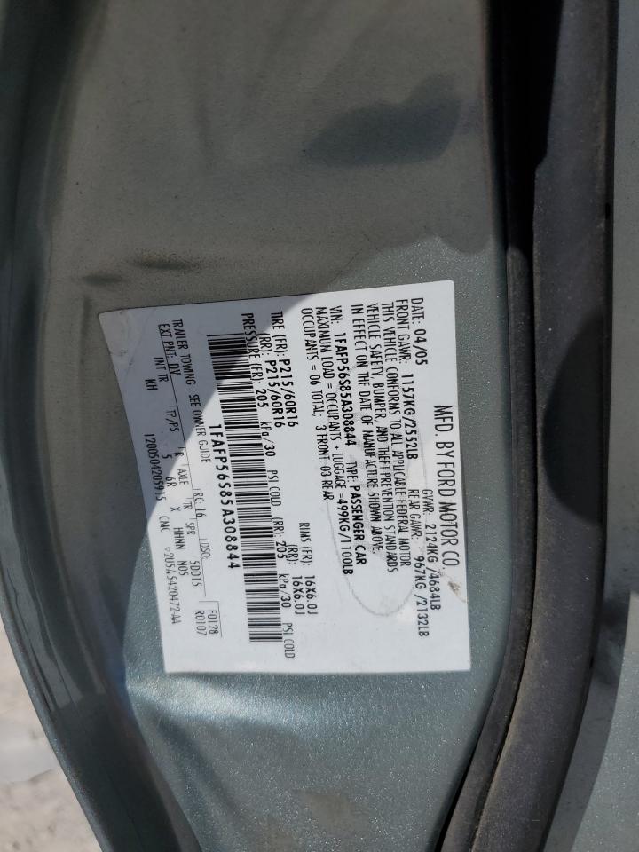 2005 Ford Taurus Sel VIN: 1FAFP56S85A308844 Lot: 93489355