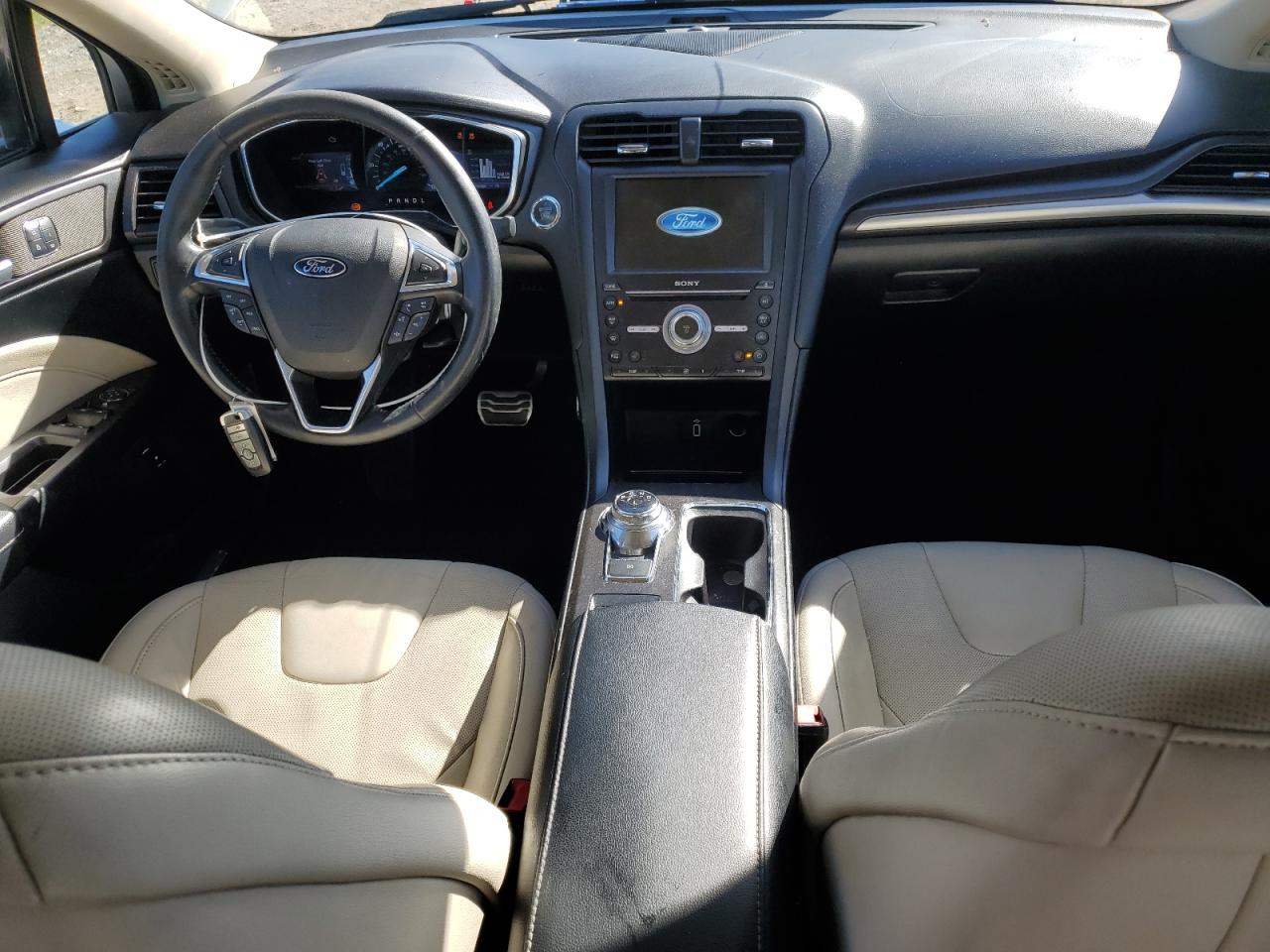 2017 Ford Fusion Titanium Hev VIN: 3FA6P0RUXHR383829 Lot: 87053395