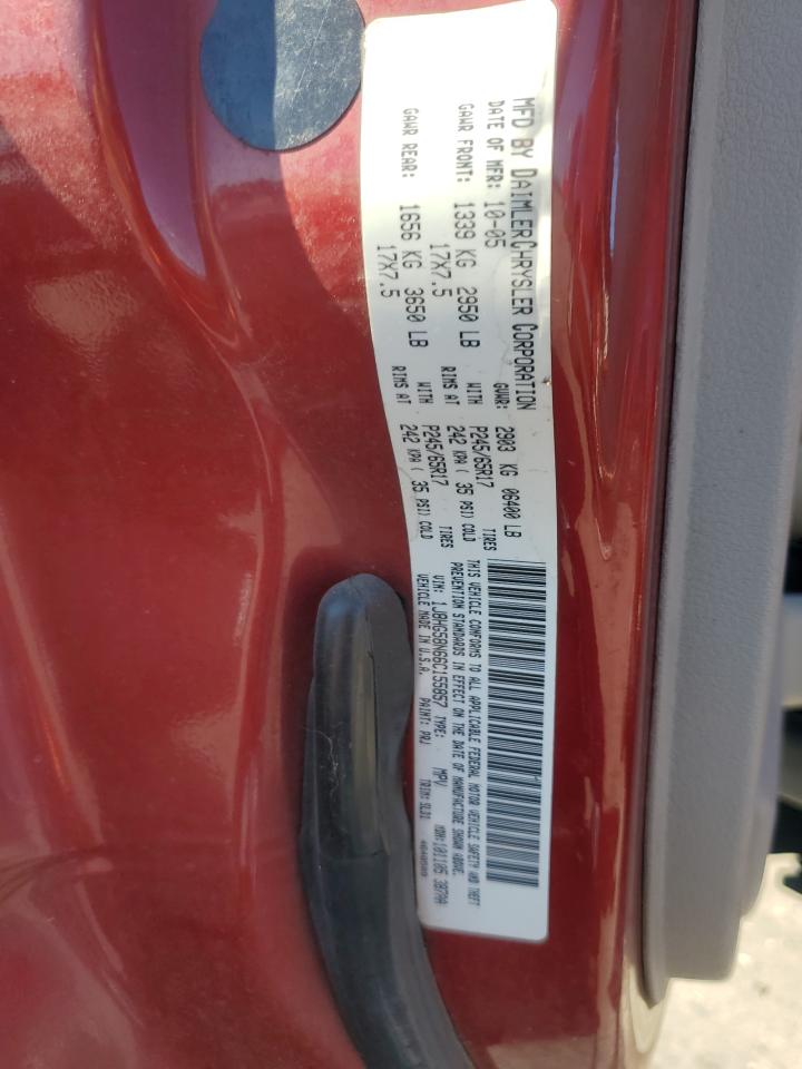2006 Jeep Commander Limited VIN: 1J8HG58N66C155857 Lot: 87012205