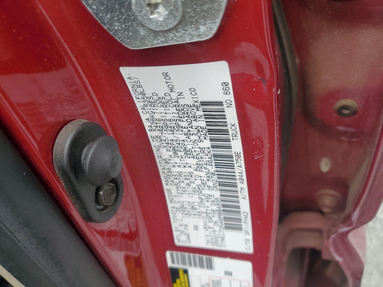 2006 Toyota Tacoma Double Cab Prerunner Long Bed VIN: 3TMKU72N46M004895 Lot: 82203145