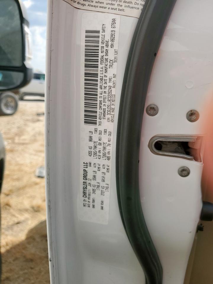 2012 Dodge Ram 2500 Longhorn VIN: 3C6UD5LL8CG226240 Lot: 81699475