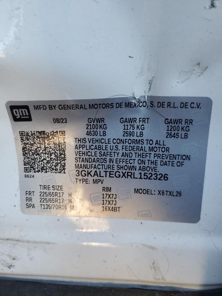 2024 GMC Terrain Sle VIN: 3GKALTEGXRL152326 Lot: 85706145