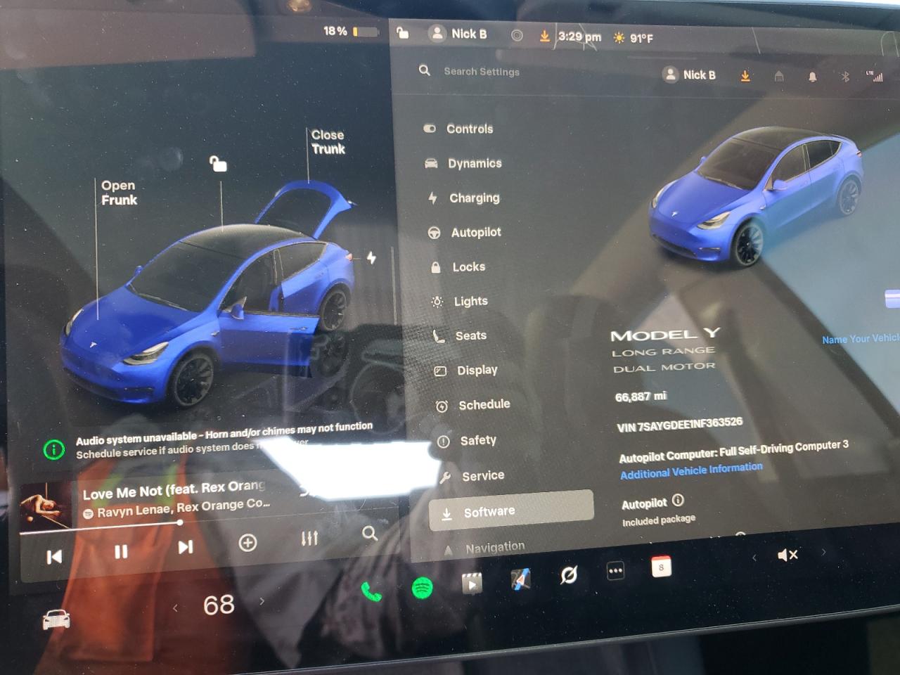 2022 Tesla Model Y VIN: 7SAYGDEE1NF363526 Lot: 84979785