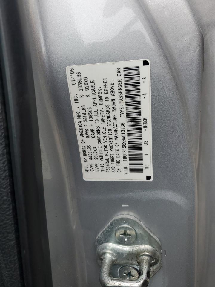 2009 Honda Accord Exl VIN: 1HGCS128X9A013136 Lot: 86467615