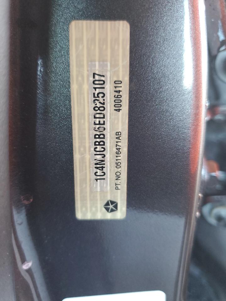 2014 Jeep Compass Sport VIN: 1C4NJCBB6ED825107 Lot: 89472225