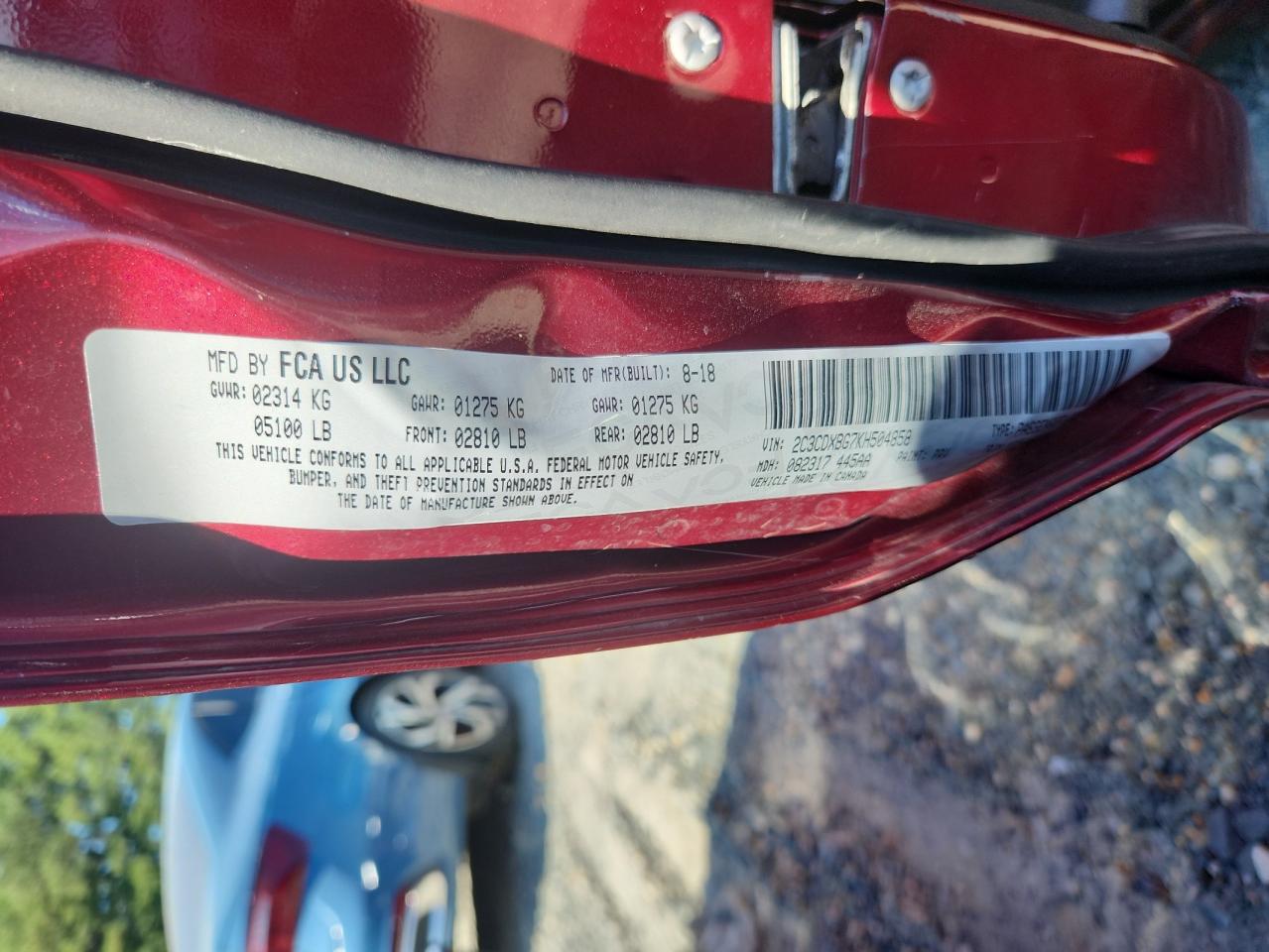 2019 Dodge Charger Sxt VIN: 2C3CDXBG7KH504858 Lot: 84907825