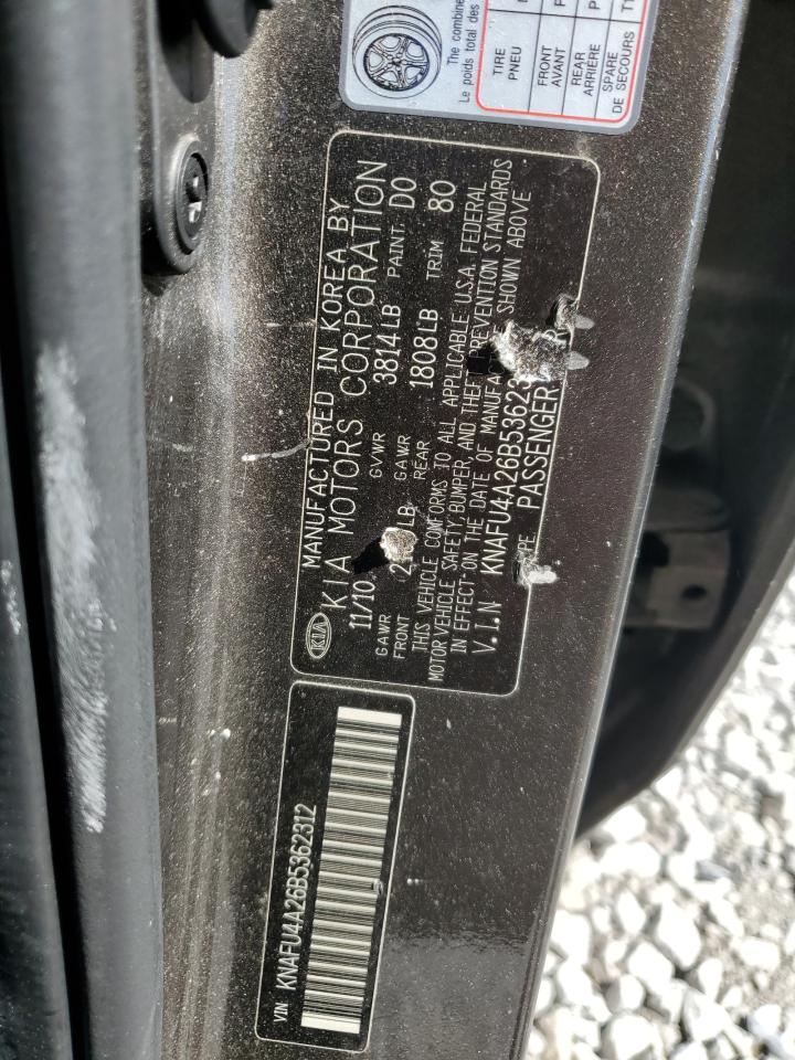 2011 Kia Forte Ex VIN: KNAFU4A26B5362312 Lot: 89555395