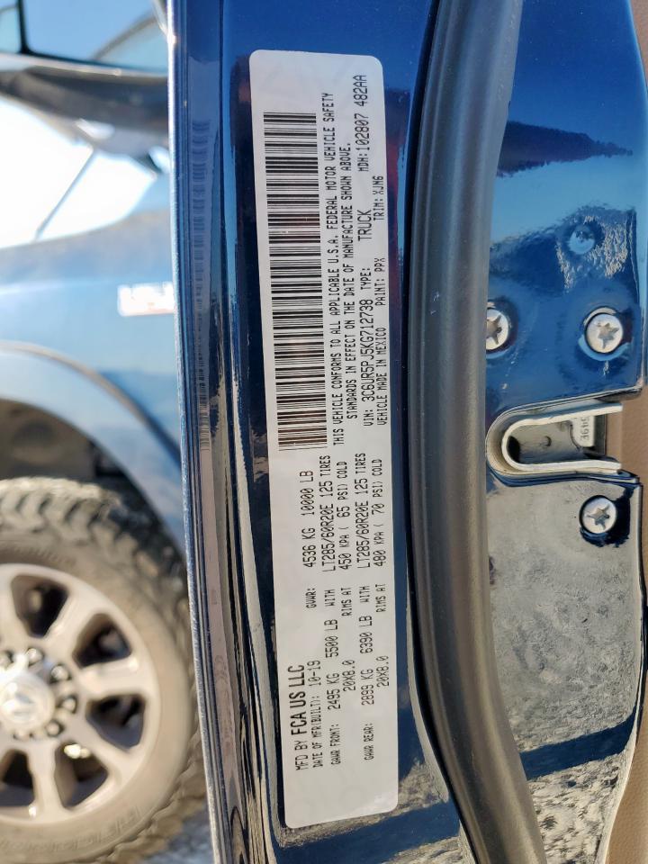 2019 Ram 2500 Longhorn VIN: 3C6UR5PJ5KG712738 Lot: 85718915