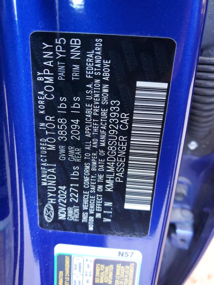 2025 Hyundai Elantra Sel Sport VIN: KMHLM4DG8SU923933 Lot: 85909825