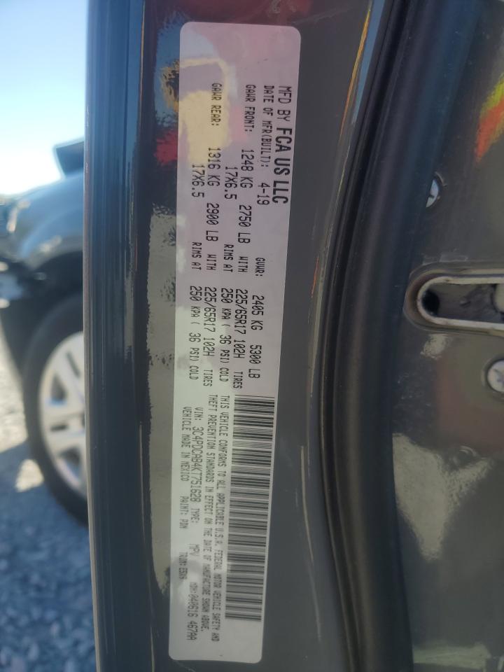 2019 Dodge Journey Se VIN: 3C4PDCAB4KT751628 Lot: 89840495