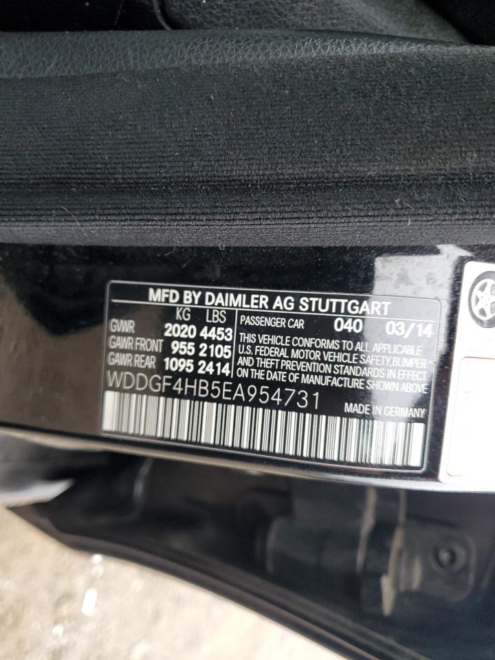2014 Mercedes-Benz C 250 VIN: WDDGF4HB5EA954731 Lot: 89821045