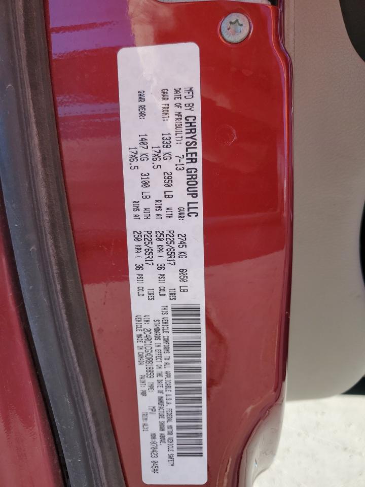 2013 Chrysler Town & Country Touring L VIN: 2C4RC1CGXDR818859 Lot: 90417055