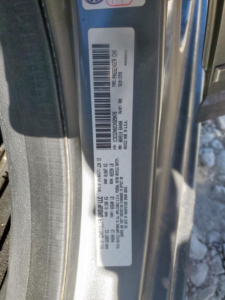 2012 Dodge Avenger Se VIN: 1C3CDZAB2CN329476 Lot: 90514805