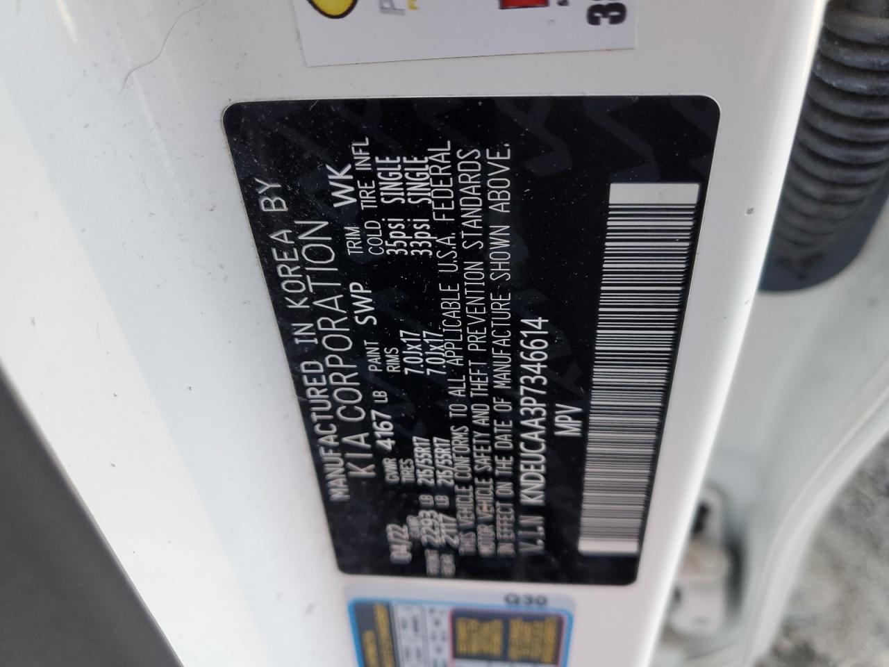 2023 Kia Seltos S VIN: KNDEUCAA3P7346614 Lot: 82519865