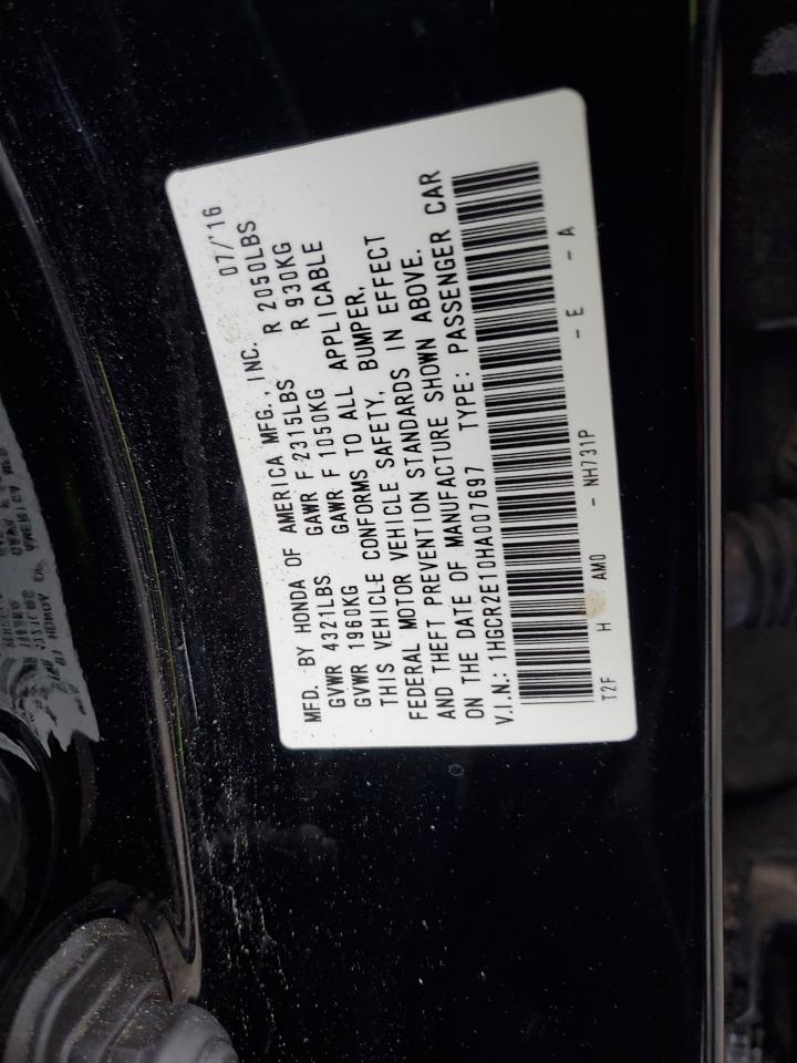 2017 Honda Accord Sport Special Edition VIN: 1HGCR2E10HA007697 Lot: 85841785