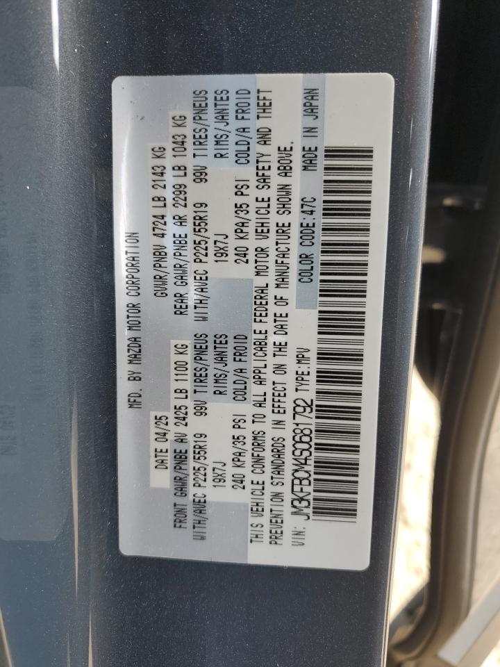 2025 Mazda Cx-5 Preferred VIN: JM3KFBCM4S0681792 Lot: 90302315