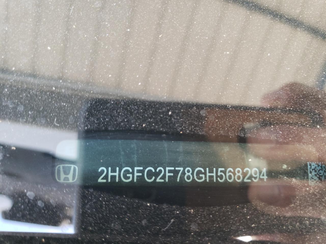 2016 Honda Civic Ex VIN: 2HGFC2F78GH568294 Lot: 85754885