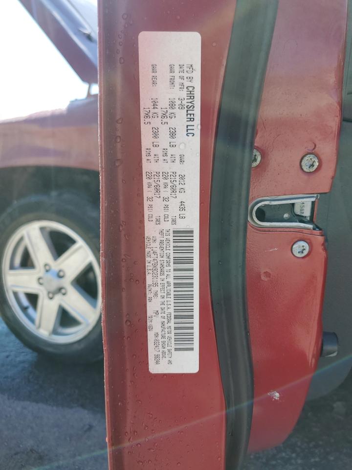 2009 Jeep Compass Sport VIN: 1J4FT47BX9D231195 Lot: 87293075