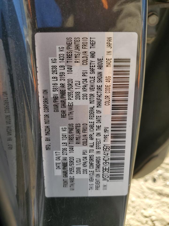 2017 Mazda Cx-9 Signature VIN: JM3TCBEY8H0141691 Lot: 82179575