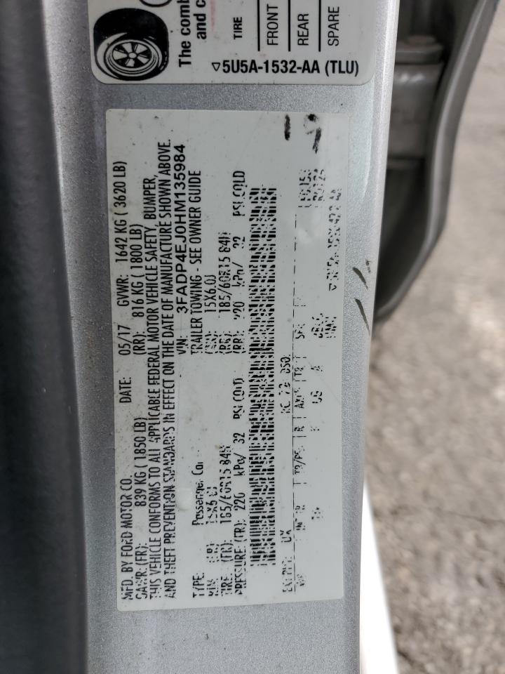 2017 Ford Fiesta Se VIN: 3FADP4EJ0HM135984 Lot: 85378545